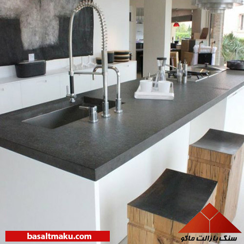 سنگ بازالت مناسب خانه های مدرن و مینیمال - سنگ بازالت در آشپزخانه