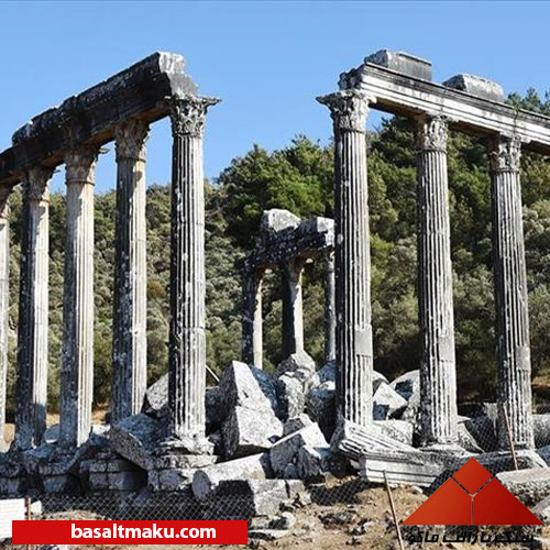 نمونه های مشهور معماری تاریخی با سنگ بازالت - معبد زئوس المپیا