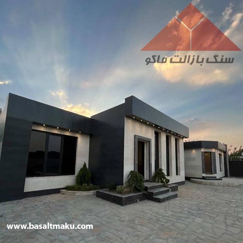پروژه سنگ بازالت در ویلای جاده سنتو