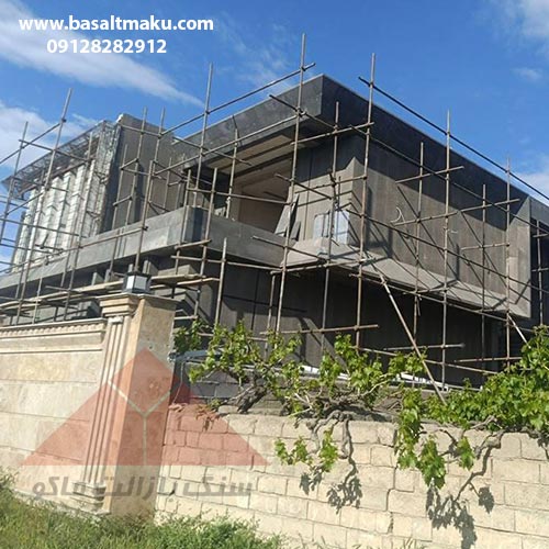 پروژه ویلای ارومیه با بازالت بوشهمر