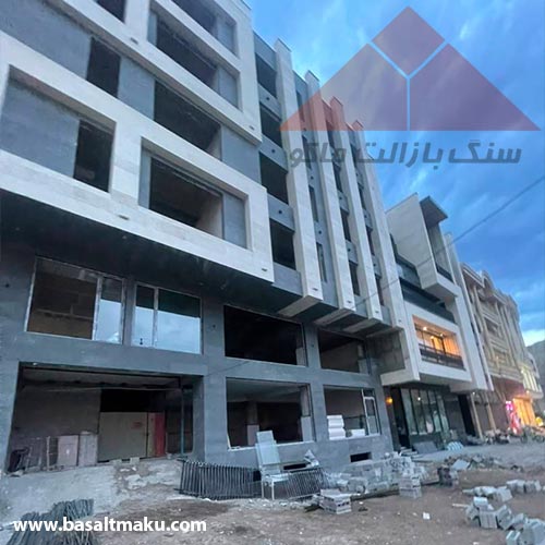 پروژه تجاری با سنگ بازالت ماکو منطقه پروژه ماکو (سایت)